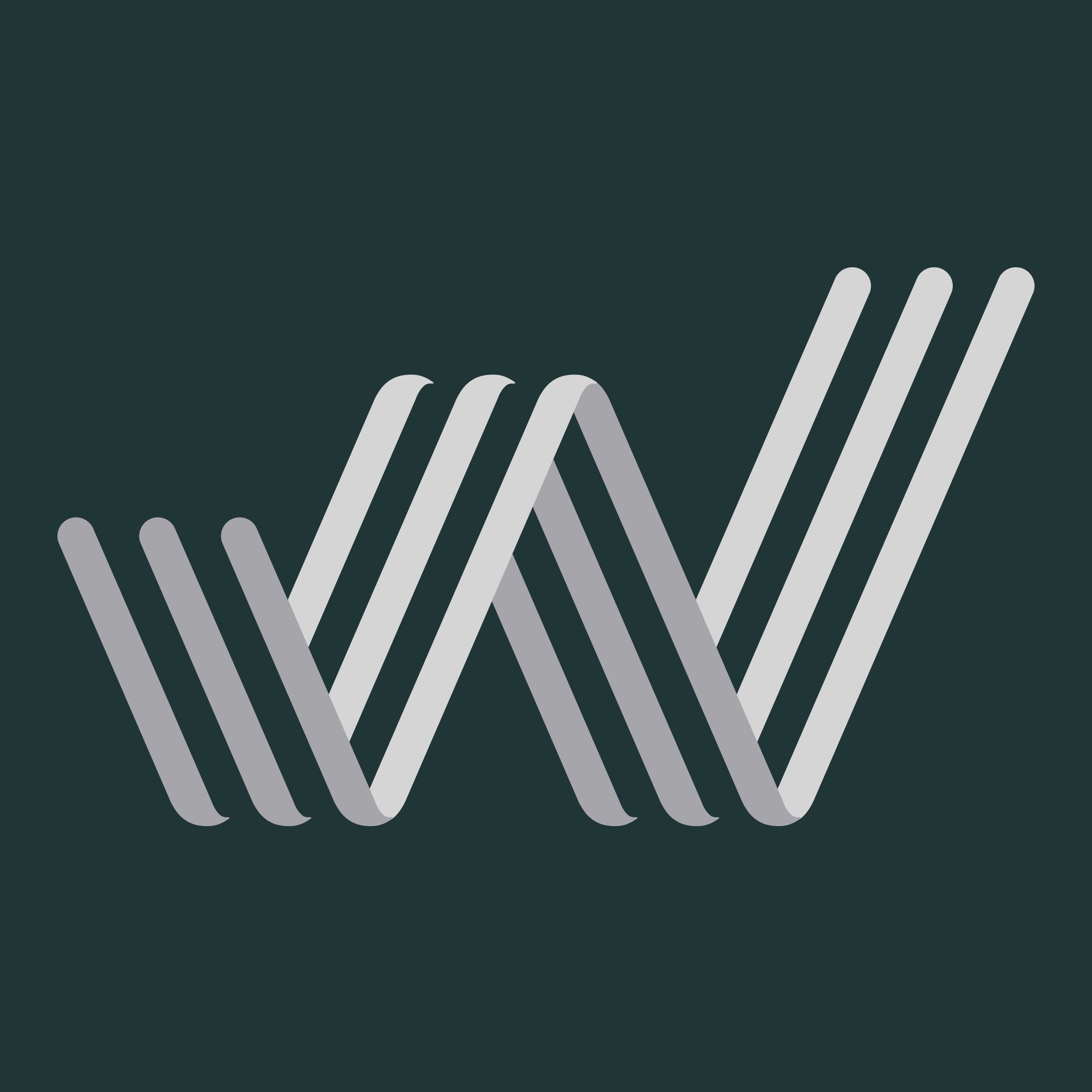 Wren Sterling's logo ribbon in the shape of a W