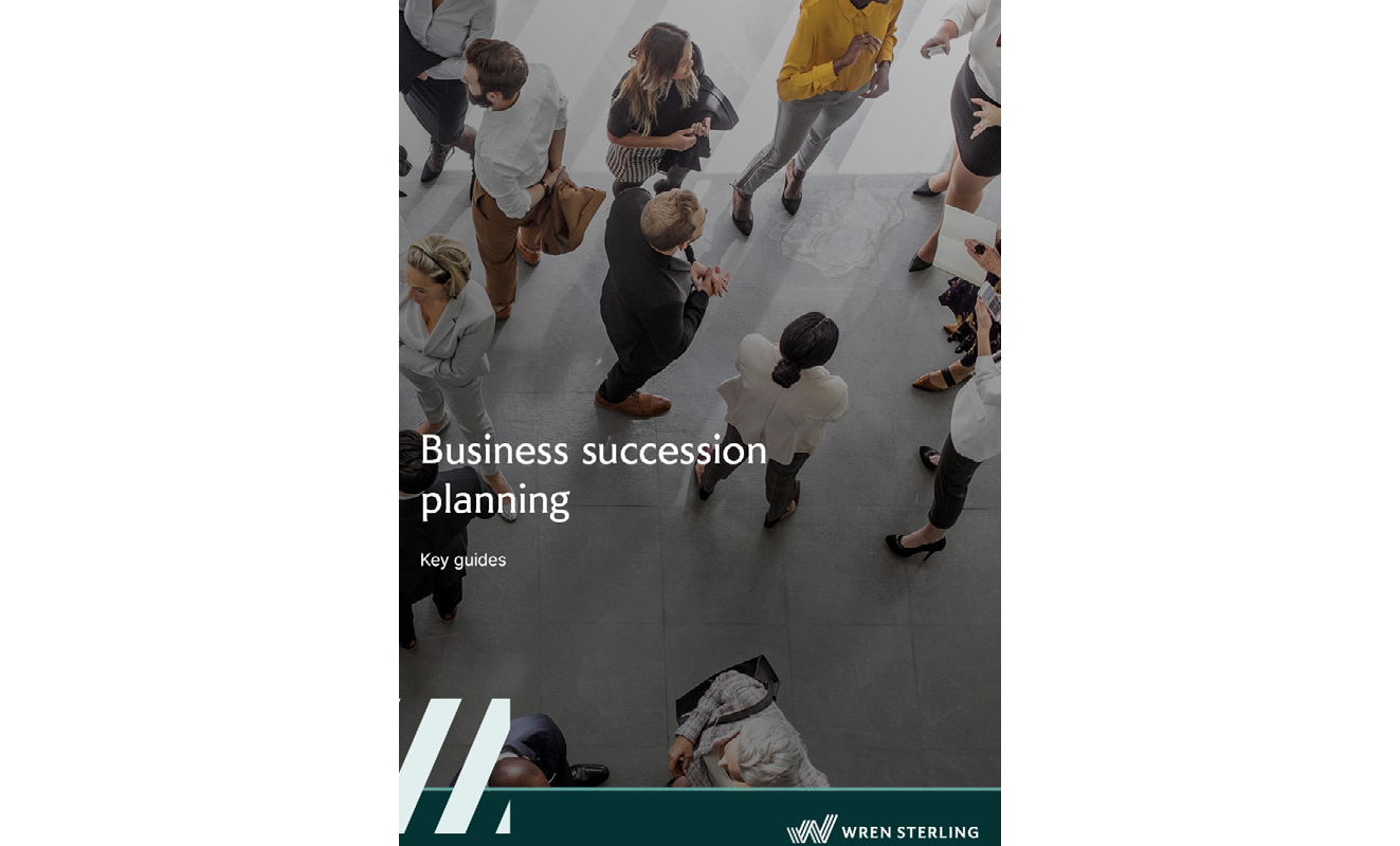 The cover of Wren Sterling's Business Succession Planning guide